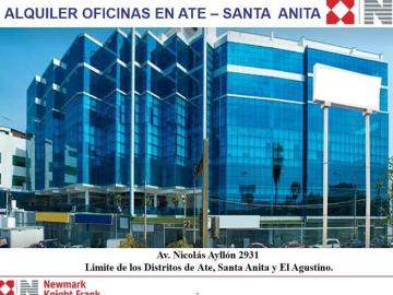 ALQUILER OFICINAS EN ATE SANTA ANITA 2,000 M2