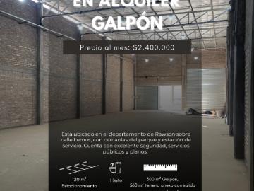 Alquilo Galpn A Estrenar En Rawson