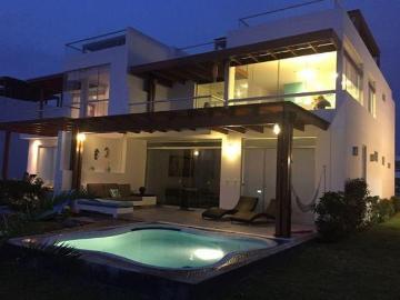Alquilo linda casa de playa exclusivo condominio Panorama Asia con piscina
