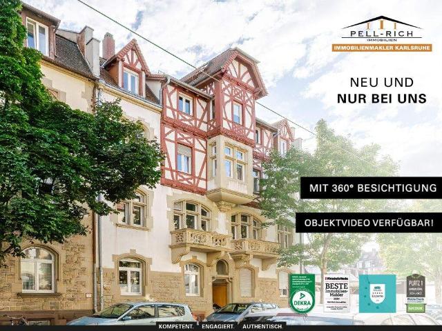 ALTBAUCHARME Denkmalgeschütztes Wohnungspaket mit 5 Einheiten in zentraler Lage von Karlsruhe