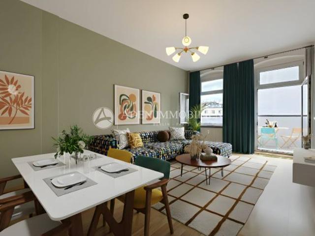 Altbaucharme & Sonnenbalkon – 2 Zi. in Friedrichshain! Ruhige Toplage!