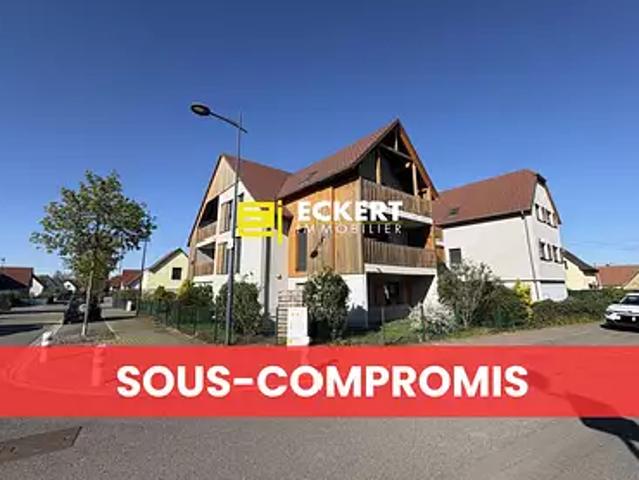 Altorf 67120 Achat / Vente appartement 3 pièces t3 au dernier étage terrasse