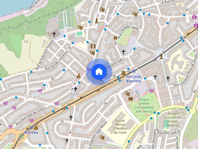 Alugam se quartos em Almada centro