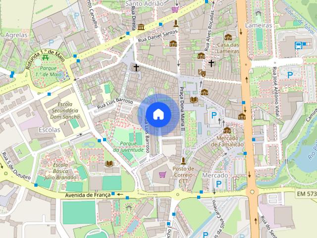 Alugo um apartamento situado no centro de Famalicao