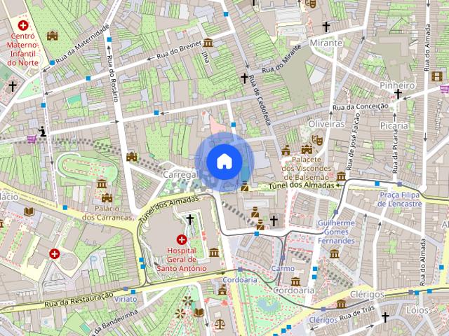 Alugo apartamento T1 no Porto Hospital de Santo Antonio
