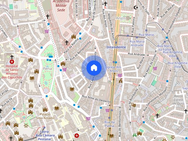 Aluguer quartos Lisboa junto metro Intendente