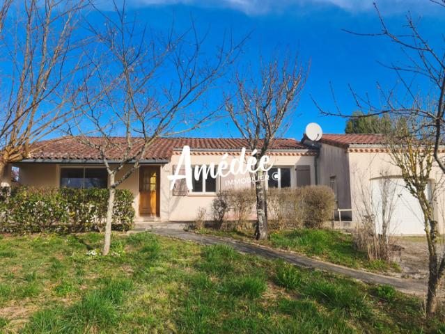 ALVIGNAC 46500 Maison plain pied T4 avec garage et terrain 1