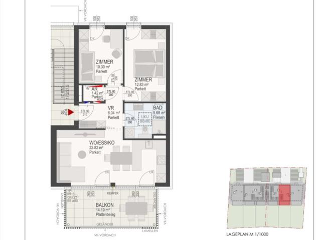 Am Kirchengrund 3 Zimmer Wohnung ein Projekt von Madile