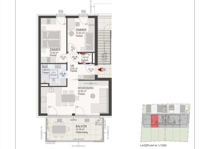 Am Kirchengrund 3 Zimmer Gartenwohnung ein Projekt von Madile