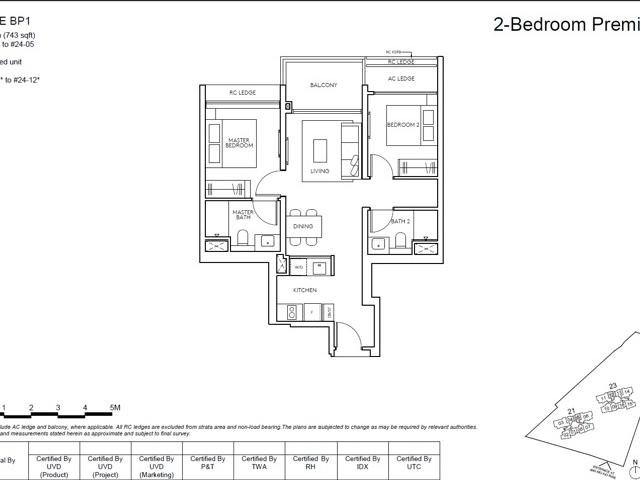 AMO Residence Condominium For Sale, $1,660,000, 2 Bed 1 Bath 678 sqft $2,448.00 psf