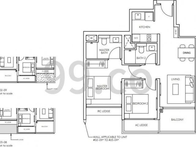 AMO Residence Condominium For Sale, $1,890,000, 2 Bed 2 Bath 743 sqft $2,544.00 psf