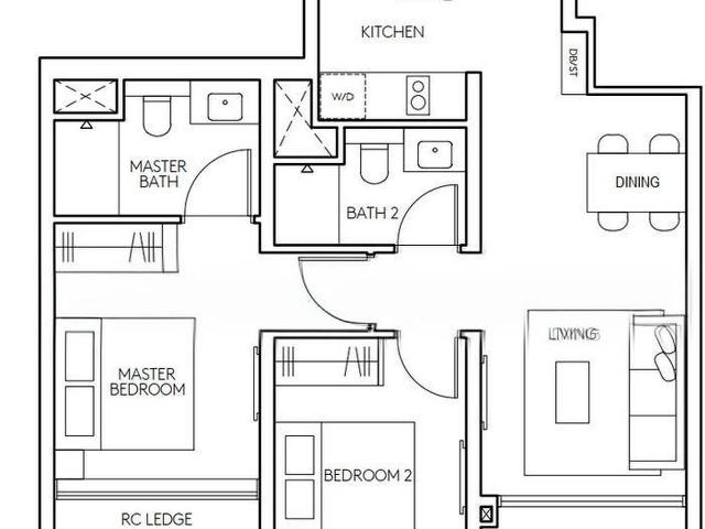 Amo Residence D20, Apartment