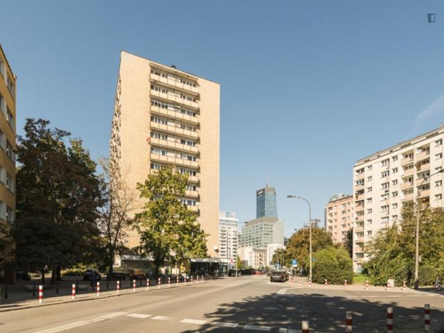 Amazing twin bedroom with a balcony, near the famous Palace of Culture and Science