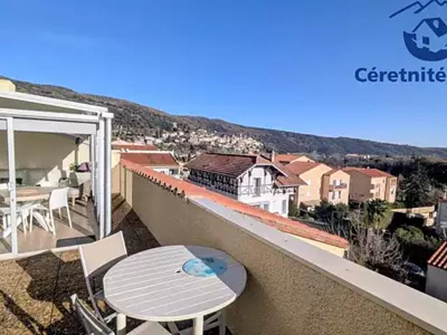Amélie les Bains Palalda 66110 Achat / Vente appartement 3 pièces t3 au dernier étage