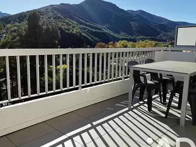Amélie les Bains Palalda 66110 Achat / Vente appartement 2 pièces t2 au dernier étage parking