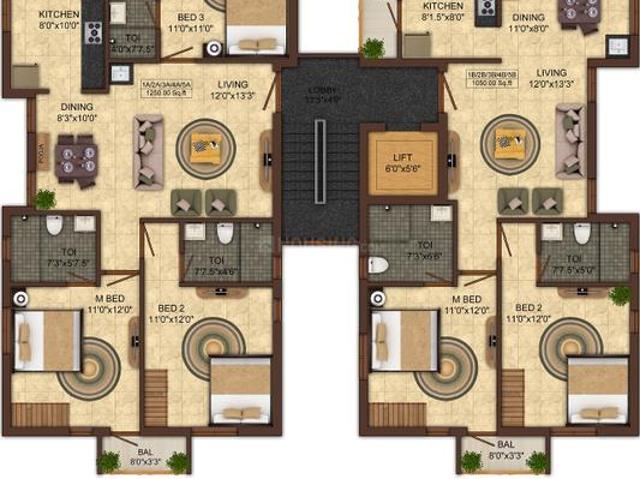 Aminjikarai 3 BHK Apartment For Sale Chennai