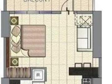 Amisa condominium studio flat with balcony