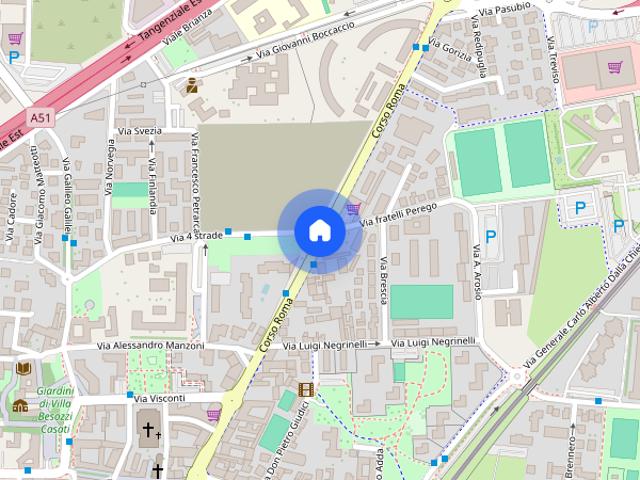 Ampia camera singola milano metro cologno cen