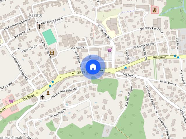 Ampio trilocale con box auto a Azzate