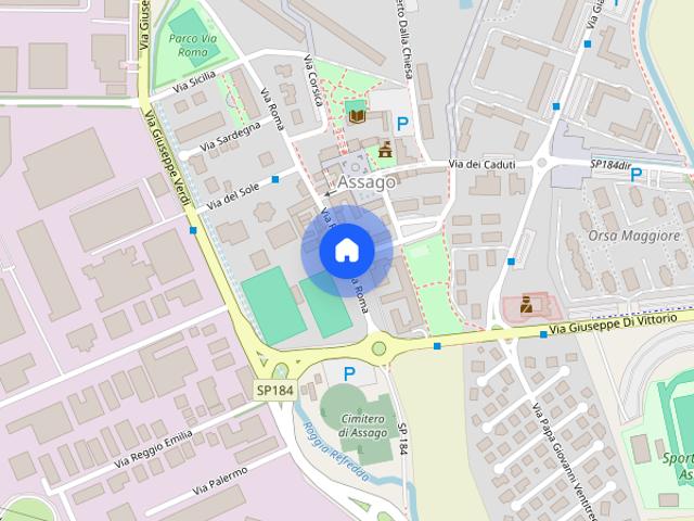Ampio bilocale con terrazzo e cantina Assago M2