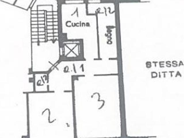 Ampio Bilocale di 76 mq Abitabile Subito con Balcone e Cantina – Vicino a Servizi e Passante FS