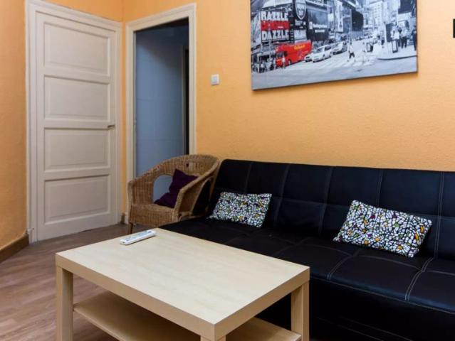 Ample room with standalone wardrobe in shared apartment, Puerta del Sol
