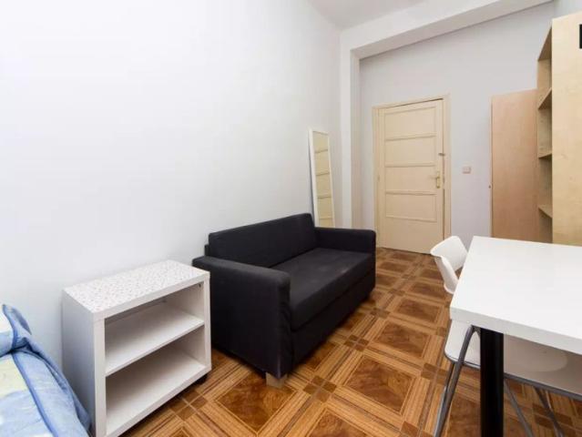 Ample room with window with street view in shared apartment, Puerta del Sol