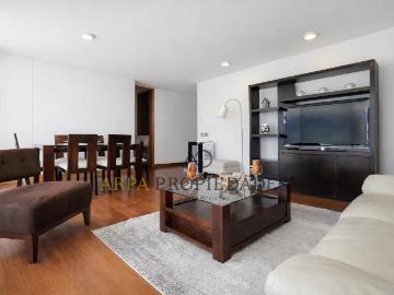Amplio departamento amoblado el golf, las condes