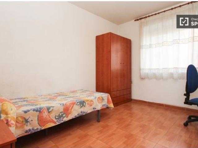 Amplia habitación con TV en piso compartido, Granada City Center