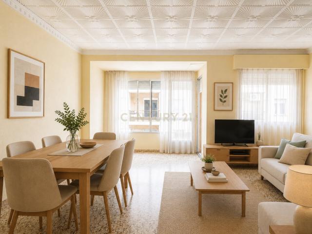 Amplia y luminosa vivienda de 115 m² con terraza en Oliva