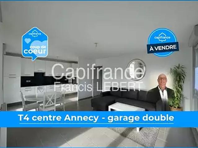 Annecy 74000 Achat / Vente appartement 4 pièces t4 cave balcon