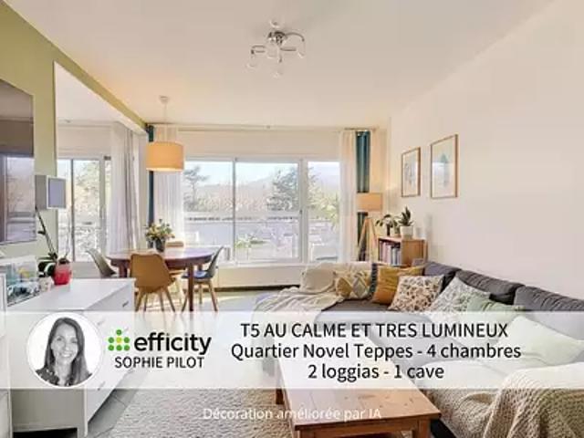 Annecy 74000 Achat / Vente appartement 5 pièces t5 cave balcon