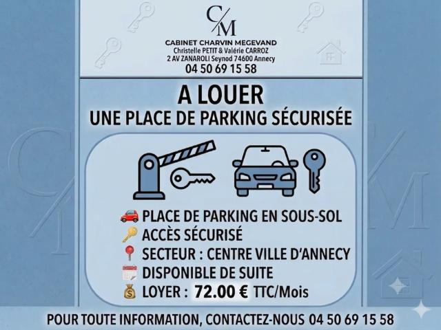 Annecy Location Parking / Garage 74