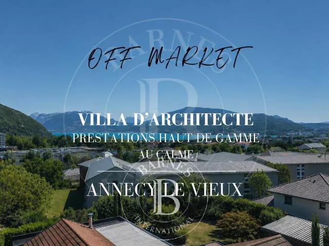 ANNECY LE VIEUX – VILLA D'ARCHITECTE – 265 M² HABITABLES – PISCINE – PRESTATIONS HAUT DE GAMME