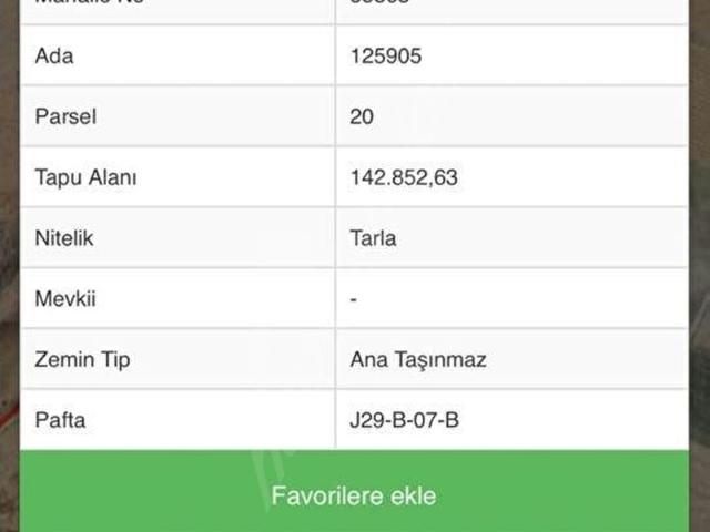 ANA YOLA YAKIN ÇİMŞİTTE 8500 M2 SATILIK TARLA