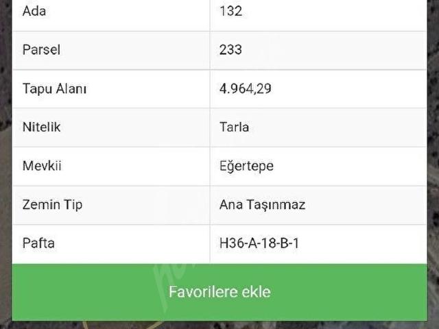ANA YOLUN KENARI YATIRIMLIK TARLA