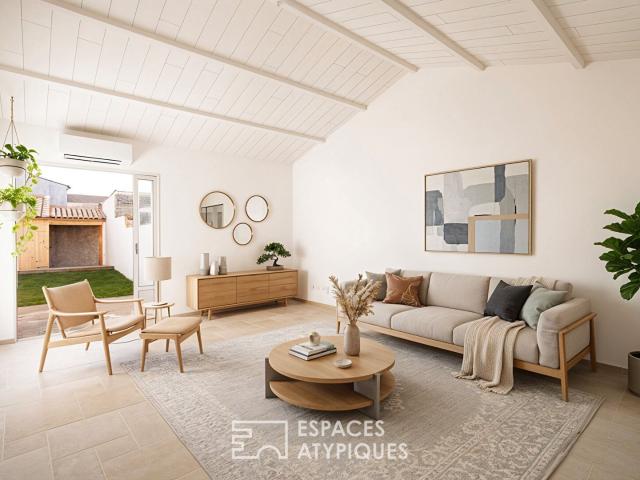 Ancien chai rénové en coeur de village 105m² Loix
