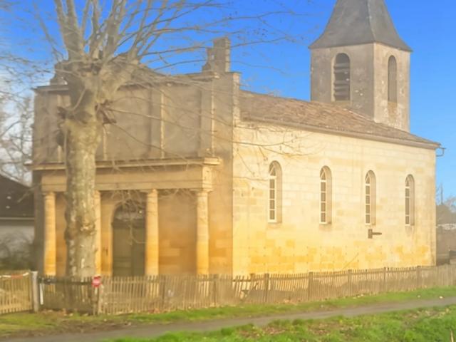 # Ancien Temple Protestant de Caractère – Habitation Atypique ou Local Professionnel – Axe Bergerac / Bordeaux