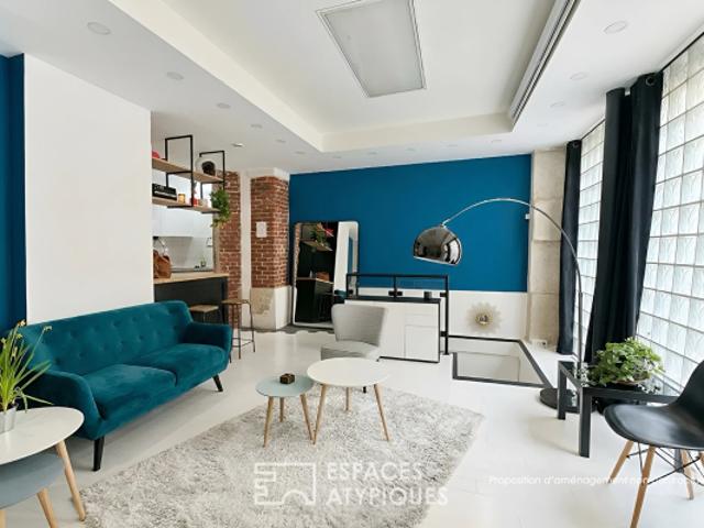 Ancienne boutique reconfigurée avec souplex Simplon / Jules Joffrin