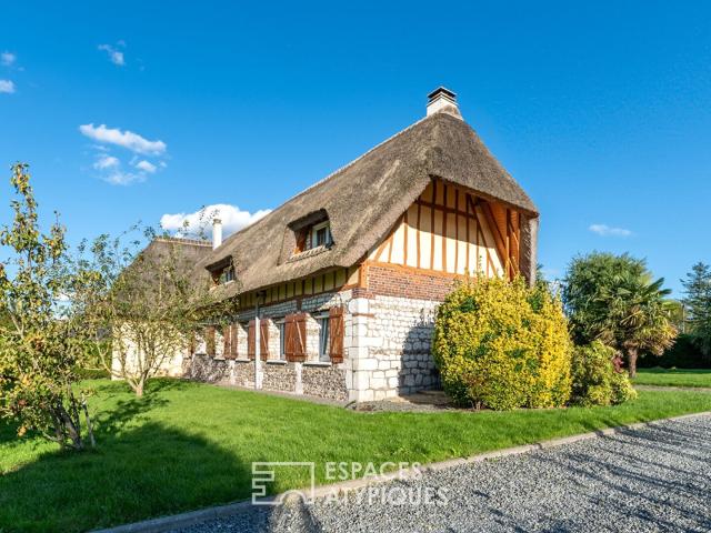 Ancienne grange à bétail transformée en chaumière