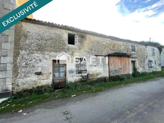 Ancienne maison à rénover totalement dans un environnement calme et verdoyant