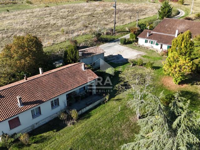 Ancienne propriété agricole sur 9 ha avec deux maisons, étan. 139m² Monestier