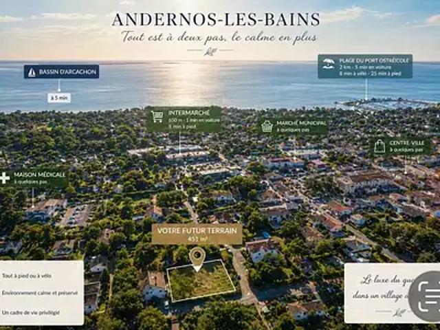 Andernos les Bains 33510 Achat / Vente terrain