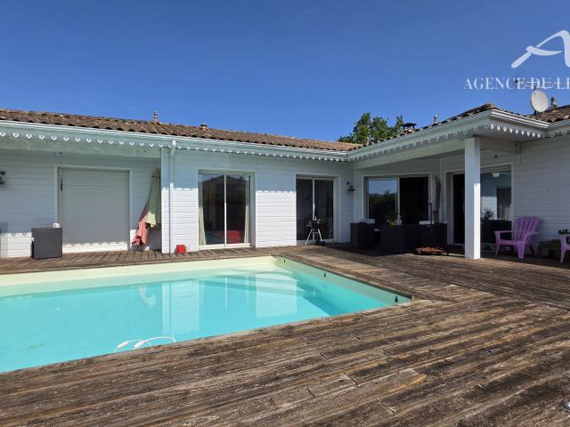 Andernos les Bains maison de plain pied 5 chambres+bureau