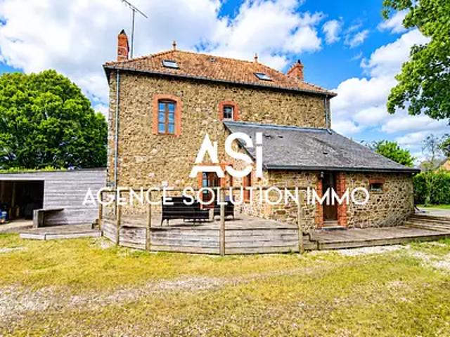 Andouillé 53240 Achat / Vente maison 6 pièces t6 au dernier étage cave