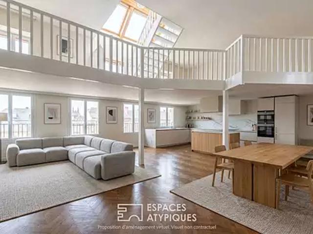 Angers 49000 Achat / Vente appartement 5 pièces t5 au dernier étage