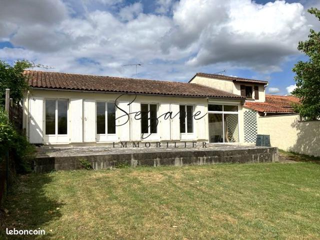 Angoulême – Sud, 5 min du centre ville – Villa F4 de plain pied avec garage et Gd jardin clos