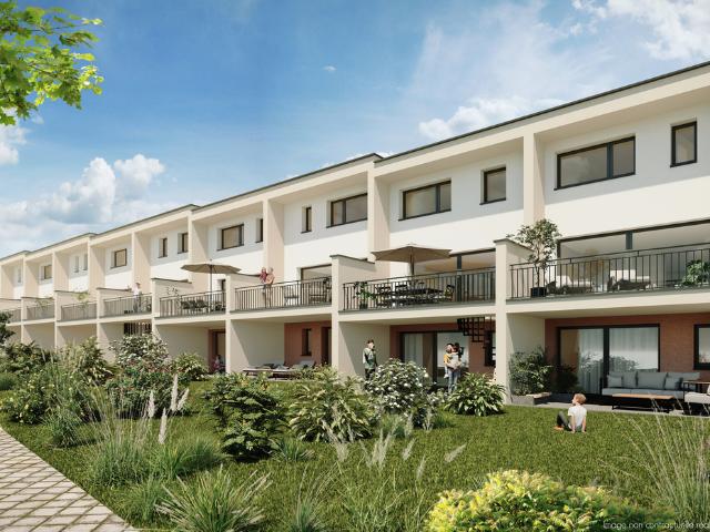 Angrenzende Villa in der schönen Stadt Courtepin