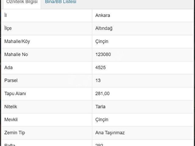 ANKALİFE'TAN ÖRNEK MAH.MÜSTAKİL ARSA