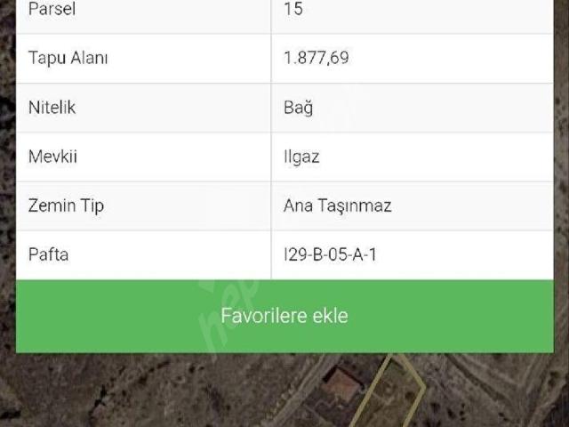 Ankara Altındağ Gicik de 62 m2 Hisseli Tapulu Tarla